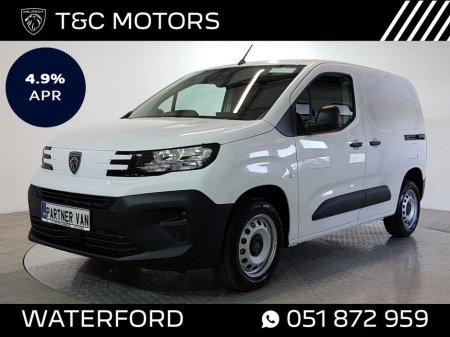 2025 Peugeot Partner Demo Model - *Price Inc VAT* PARTNER PRO PLUS 1.5 HDI 100 - 1,000KG, Remainder of 5 year warranty