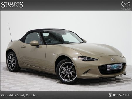 2023 Mazda MX-5 1.5P (132ps) ROADSTER EXCLUSIVE-LINE*IN STOCK FOR IMMEDIETE DELIVERY. ZIRCON SAND WITH BLACK LEATHER, KEYLESS ENTRY, HEATED SEATS, BOSE SOUND SYSTEM, €29,950