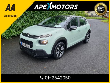 2018 Citroen C3 FINANCE ARRANGED * 1.2 FEEL PURETECH 5DR * NEW NCT APR-27 * 8-STAMPS SERVICE HISTORY * AA APPROVED * 101 SAFETY CHECKLIST * IMMACULATE * TOP-SPEC * LOW LOW MILES * LOW TAX * 12-MONTH ROADSIDE ASSIST €9,449