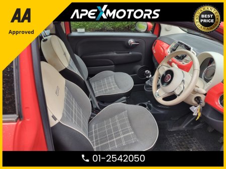 2017 Fiat 500 FINANCE ARRANGED * TOP-SPEC LOUNGE MODEL * PAN SUNROOF * NEW NCT FEB-28 * IMMACULATE * STAMPED SERVICE HISTORY * AA APPROVED * 101 SAFETY CHECKLIST * LOW LOW MILES * 2-KEYS * LOW TAX * 12-MONTH ROADSI €11,949 thumbnail