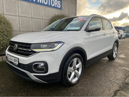 2021 Volkswagen T-Cross STYLE AUTOMATIC 1.0 PETROL //HALF LEATHER SEATS//KEYLESS ENTRY//ADAPTIVE CRUISE CONTROL//REVERSE CAMERA// €22,950 thumbnail
