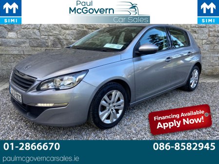 2016 Peugeot 308 ACTIVE 1.6 BLUE HDI 100**//**€180 ROAD TAX**//**NEW NCT 11 2026**//**WARRANTY**//**FINANCE ARRANGED**//**REVERSE CAMERA**//**AIR CON**//**FRONT FOGS!