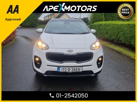 2017 Kia Sportage FINANCE ARRANGED * 3 CRDI ISG  * LEATHER * AUTOMATIC * PANORAMIC SUNROOF * NEW NCT DEC-27 * IMMACULATE * AA APPROVED * 101 SAFETY CHECKLIST * HEATED SEATS * COLOUR REVERSE CAMERA * TOP-SPEC SUV €16,449