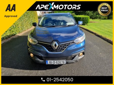 2016 Renault Kadjar FINANCE ARRANGED * 1.5 DCI DYNAMIQUE S NAV 110BHP 5DR * AA APPROVED * 101 SAFETY CHECKLIST * IMMACULATE * TOP-SPEC 5DR SUV * NCT OCT-25 * LOW TAX * 12-MONTH ROADSIDE ASSIST * 7-STAMPS SERVICE HISTORY €10,749
