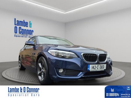 2014 BMW 2 Series 218D SE COUPE *** BLUE MET / CREAM LEATHER **** VERY LOW KMS *** BMW SERVICE HISTORY **** BEST AVAILABLE ****