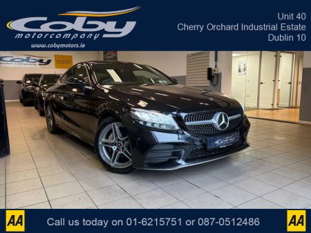 2021 Mercedes-Benz C Class C220D AMG LINE EDITION 2DR AUTO. NCT & Tax, 1/2 Leather, Sat Nav, Dual Climate Control, Heated Seats, Cruise Control, Revers Cam, Parking Sensors, Paddle Shift, BT & more. €35,950 thumbnail