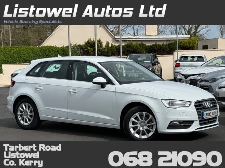 2015 Audi A3 HATCHBACK 1.4 PETROL AUTOMATIC *REAR VIEW CAMERA, ADAPTIVE CRUISE CONTROL, 16 " ALLOYS, AUDI MULTIMEDIA, PARKING SENSORS FRONT & REAR, POWERED FOLDING HEATED MIRRORS, PUSH START/STOP BUTTON*