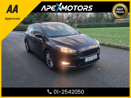 2018 Ford Focus FINANCE ARRANGED * 1.0 T ST-LINE ECOBOOST 1 * NCT NOV-26 * AA APPROVED  * 101 SAFETY CHECKLIST * IMMACULATE * TOP-SPEC 5DR HATCH * LOW LOW MILES * CRUISE CONTROL * 2-KEYS * LOW TAX * 01-2542050 €12,449
