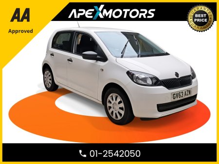 2014 Skoda Citigo FINANCE ARRANGED * 1.0 5DR  * AS NEW * NEW NCT APR-27 * IMMACULATE * STAMPED SERVICE HISTORY * AA APPROVED * 101 SAFETY CHECKLIST * TOP-SPEC 5DR HATCH * LOW MILES * 2-KEYS * LOW TAX * 12-MONTH ROADSID