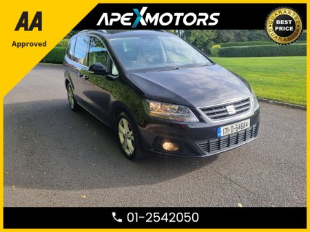 2017 Volkswagen Sharan FINANCE ARRANGED * SEAT ALHAMBRA * 2.0 TDI CR SE ECOMOTIVE * 7-SEATER MPV * AA APPROVED  * 101 SAFETY CHECKLIST * IMMACULATE * CRUISE CONTROL * NEW NCT SEP-26 * LOW TAX * 12-MONTH ROADSIDE ASSIST €15,949