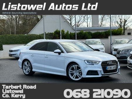 2019 Audi A3 S-LINE 1.4 AUTO SALOON * REAR VIEW CAMERA, VIRTUAL COCKPIT, PARKING SENSORS FRONT & REAR, ADAPTIVE CRUISE CONTROL, POWER ADJUSTABLE SEATS, POP UP MULTIMEDIA DISPLAY, 3 STAGE HEATED SEATS, ISOFIX * €25,950