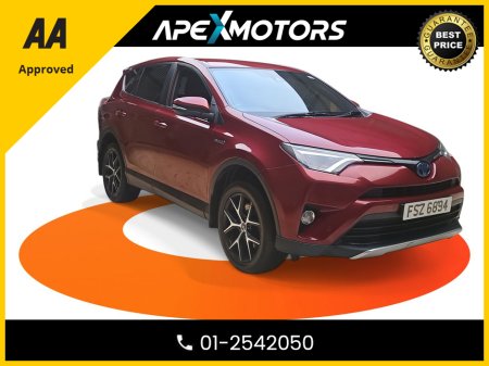 2018 Toyota Rav4 FINANCE ARRANGED * TOP-SPEC DESIGN HEV CVT VVT-I * NEW NCT NOV-27 * IMMACULATE * STAMPED SERVICE HISTORY * AA APPROVED * 101 SAFETY CHECKLIST * AUTOMATIC (DSG) * HEATED SEATS * COLOUR REVERSE CAMERA €19,949