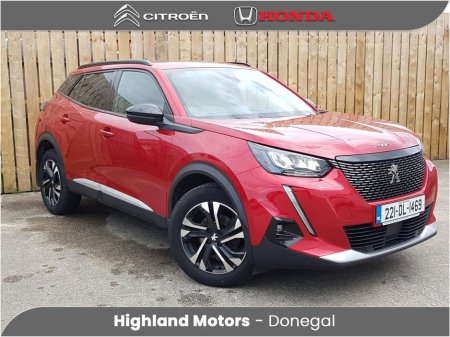 2022 Peugeot 2008 1.2 Puretech 100bhp Allure €22,900