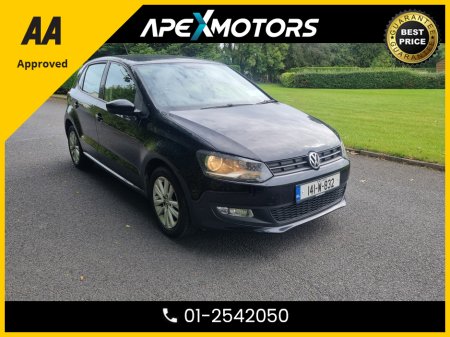 2014 Volkswagen Polo FINANCE ARRANGED * TRENDLINE 1.2 60HP MANUAL 5SPEED 5DR * NEW NCT FEB-27 * AA APPROVED  * 101 SAFETY CHECKLIST * 12-MONTH ROADSIDE ASSIST  * IMMACULATE * TOP-SPEC 5DR HATCH * LOW TAX * SERVICE HISTORY €8,949