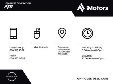 2017 Nissan Leaf Nissan Leaf 30kWh SV | Electric Hatchback | Cold Pack | Auto | White | Letterkenny €7,900 thumbnail