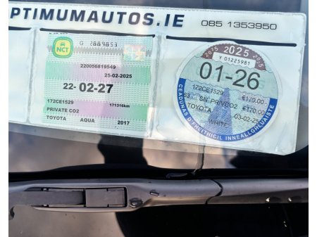 2017 Toyota Aqua 1.8 Hybrid €8,500 thumbnail