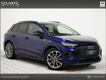 2024 Audi Q4 e-tron Q4 E-TRON 40 EDITION 1 S/LINE TECH PACK: NAVARRA BLUE METALLIC WITH FULL BLACK LEATHER, 20” ALLOYS, POWER CLOSING BOOT, HEADS UP DISPLAY