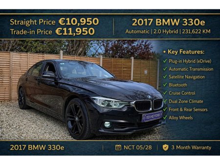 2017 BMW 3 Series F30 E SE 4DR AUTO
