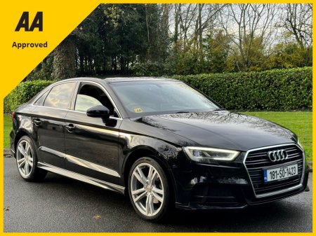 2018 Audi A3 1.6 TDI S LINE SAL AUTO *DIGITAL COCKPIT*HEATED SEATS*AA APPROVED* €21,995
