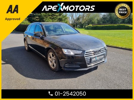 2016 Audi A4 FINANCE ARRANGED * SPORT ULTRA TDI * NEW NCT APR-27 * STAMPED SERVICE HISTORY * AA APPROVED * 101 SAFETY CHECKLIST * IMMACULATE * TOP-SPEC 5DR HATCH * CRUISE CONTROL and SPEED LIMITER * 2-KEYS €16,449