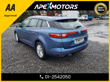 2018 Renault Megane FINANCE ARRANGED * SPORT TOURER DYNAMIQUE 5DR * NEW NCT JAN-28 * LOW TAX FEB-26 * IMMACULATE * STAMPED SERVICE HISTORY * AA APPROVED * 101 SAFETY CHECKLIST * HEATED SEATS * COLOUR REVERSE CAMERA * TOP €13,949 thumbnail