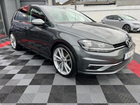 2019 Volkswagen Golf HIGHLINE 1.6 TDI MANUAL 5SPEED 5DR 115HP , FULL BLACK LEATHER , HEATED SEATS , SAT-NAV , PARKING SENSORS , CRUISE CONTROL , BRAND NEW 19