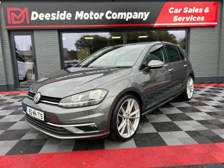 2019 Volkswagen Golf HIGHLINE 1.6 TDI MANUAL 5SPEED 5DR 115HP , FULL BLACK LEATHER , HEATED SEATS , SAT-NAV , PARKING SENSORS , CRUISE CONTROL , BRAND NEW 19