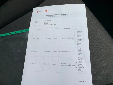 2020 Hyundai Tucson 1.6 CRDI COMFORT PLUS COMMERCIAL // PRICE EXLC. VAT // ONE OWNER // 11/26 CVRT // DOCUMENTED SERVICE HISTORY // €12,967 thumbnail