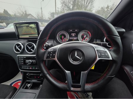 2014 Mercedes-Benz A Class ONLY 29262KM !! A180 AMG LINE SAT NAV PACK - HALF LEATHER SEATS - REV CAMERA / HI SPEC / SYSTEM LOW ROAD TAX BAND / SIMI DEALER €14,750 thumbnail