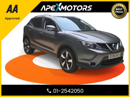 2017 Nissan Qashqai FINANCE ARRANGED * TOP-SPEC N-CONNECTA 110PS 5DR * NEW NCT OCT-27 * IMMACULATE * 8-STAMPS SERVICE HISTORY * AA APPROVED * 101 SAFETY CHECKLIST * LOW LOW MILES * CRUISE CONTROL  01-2542050 €13,449