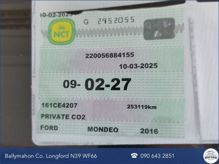 2016 Ford Mondeo 2.0TDCi 150PS Zetec thumbnail