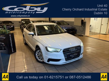 2014 Audi A3 1.4 Auto 4dr Saloon. 2 Keys, New NCT. Leather, Alloy Wheels, Digital Dash, Heated/ Electric Seats, Dual Climate, Cruise, MFSW, Reverse Camera, Sat Nav, Cup Holders, Bluetooth, Paddle Shift and more.