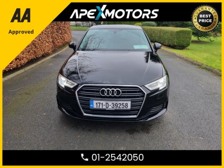 2017 Audi A3 FINANCE ARRANGED * SPORTBACK 1.0 TFSI 115 ST 5DR * AUTOMATIC (DSG) * IMMACULATE * TOP-SPEC 5DR HATCH * LOW MILES * NEW NCT APR-27 * LOW TAX * STAMPED SERVICE HISTORY * VERY CAREFUL OWNER * 01-2542050 €14,749