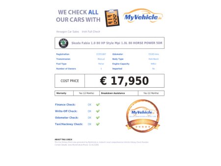 2022 Skoda Fabia STYLE 1.0 MPI 80HP 5DR €18,950 thumbnail