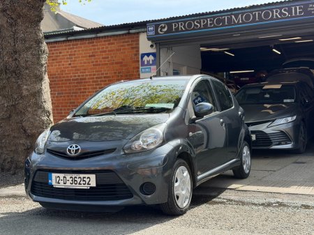 2012 Toyota Aygo 1.0 Petrol, 5-Speed Manual, Only 95K Kms, Full Toyota Service History, NCT 7/27, Two Keys, Bluetooth, Ideal Starter Car, Service & Warranty Inc, SIMI Dealer