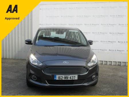 2016 Ford S-Max 7 SEATER AUTOMATIC TITANIUM 5DR 2.0 TD 150PS POWERSHIFT, FULL FORD SERVICE HISTORY. NEW TIMING BELT FITTED, NCT TESTED AND TAXED !! €15,950