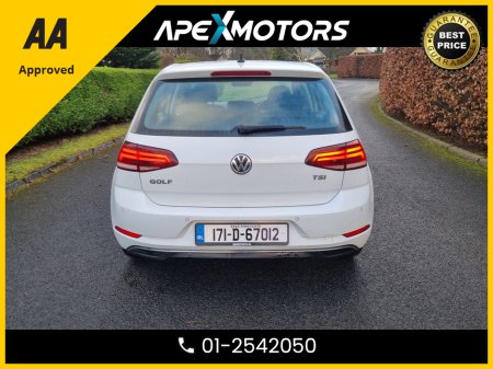 2017 Volkswagen Golf FINANCE ARRANGED * 1.0 SE NAV 110PS 5DR * NEW NCT JAN-28 * LOW LOW MILES  * IMMACULATE * 6-STAMPS SERVICE HISTORY * AA APPROVED * 101 SAFETY CHECKLIST * MANUAL * COLOUR REVERSE CAMERA * TOP-SPEC €17,949 thumbnail