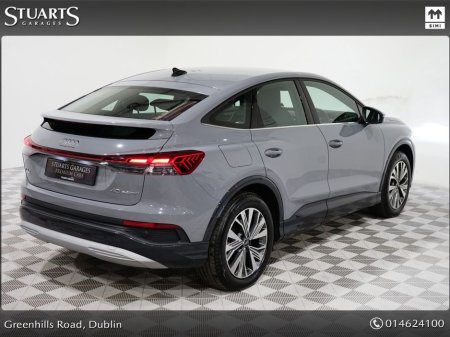 2023 Audi Q4 e-tron “40 – BIGGER BATTERY* Q4 E-TRON SPORT SPORTBACK COUPE: PEBBLE GREY, HEADS-UP DISPLAY, 19” DIAMOND CUT ALLOYS, ANDROID AUTO, HEATED SEATS €33,945 thumbnail