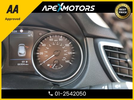 2019 Nissan Qashqai FINANCE ARRANGED * 1.3 PETROL  * TOP -SPEC TEKNA DIG-T * PANORAMIC SUNROOF * NEW NCT JUN-27 * 5-STAMPS SERVICE HISTORY * AA APPROVED * 101 SAFETY CHECKLIST * IMMACULATE * HEATED SEATS * COLOUR REVERSE €17,749