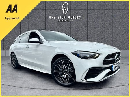 2024 Mercedes-Benz C Class C300e  PHEV *AMG PREMIUM PLUS* 37,000KMS / PANORAMIC SUNROOF (double) / 360 CAMERAS / LEATHER / MEMORY SEATS / BURMESTER SOUND / 1OWNER €56,900