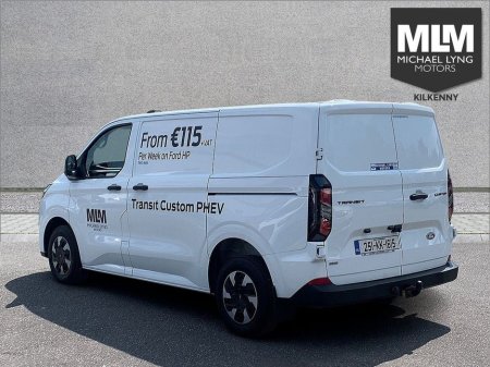 2025 Ford Transit Custom 320 PHEV SWB (V), Price Ex VAT, *Spare wheel, fixed towbar, Load area protection Kit, Seat Pack k4a* €32,516 thumbnail