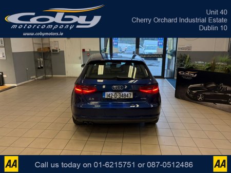 2014 Audi A3 1.4 Auto TFSI Hatchback. New NCT done before collection, Full Leather, Heated Seats, Panoramic Roof, Dual Climate Control, Reverse Camera, Parking Sensors, Full Electrics, Handsfree, and more. €12,950 thumbnail