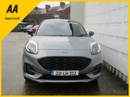 2022 Ford Puma ST-LINE  5DR 1.0T 125 MHEV.  SOLAR SILVER WITH BLACK ROOF  , ONE  CAREFUL OWNER, FULL FORD SERVICE HISTORY AND IN SHOWROOM CONDITION !!12 MONTHS AA AND 12 MONTHS WARRANTY.  CALL BRENDAN ON 0872051161 €23,500 thumbnail