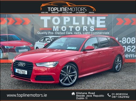 2016 Audi A6 ==2.0 TDI S LINE ULTRA//BLACK EDITION-TECH PACK//AUTO//NEW NCT== €18,950