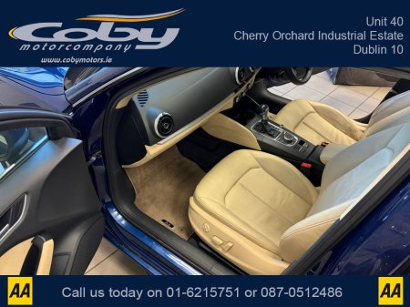 2014 Audi A3 1.4 Auto TFSI Hatchback. New NCT done before collection, Full Leather, Heated Seats, Panoramic Roof, Dual Climate Control, Reverse Camera, Parking Sensors, Full Electrics, Handsfree, and more. €12,950 thumbnail