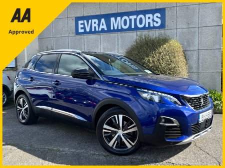 2019 Peugeot 3008 GT LINE BLUE HDI 1.5 DIESEL //HIGH SPEC//PANORAMIC GLASS ROOF//HEATED SEATS//PARKING CAMERAS//KEYLESS ENTRY//