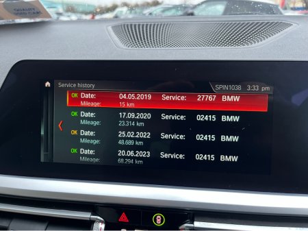 2019 BMW 3 Series 320D SPORT AUTOMATIC 2.0 DIESEL //REVERSE CAMERA//FULL LEATHER HEATED SEATS//CARPLAY// €26,950 thumbnail