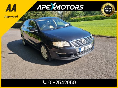 2008 Volkswagen Passat PETROL 4DR * TOP-SPEC HIGHLINE 115 * CREAM LEATHER * AA APPROVED * 101 SAFETY CHECKLIST * IMMACULATE * HEATED SEATS * CRUISE CONTROL * NEW NCT APR-26 * LOW TAX * 12-MONTH ROADSIDE ASSIST 01-2542050 €2,949