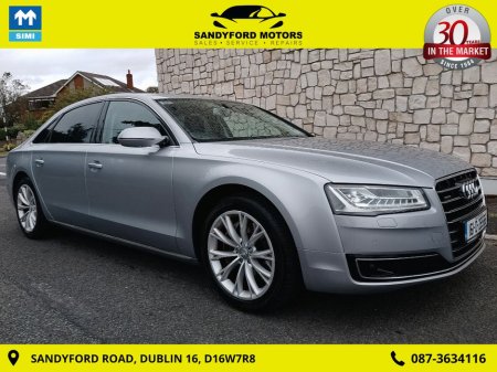 2016 Audi A8 LWB 3.0 TDI 262BHP Quatt TIP SE EX 4D €19,950