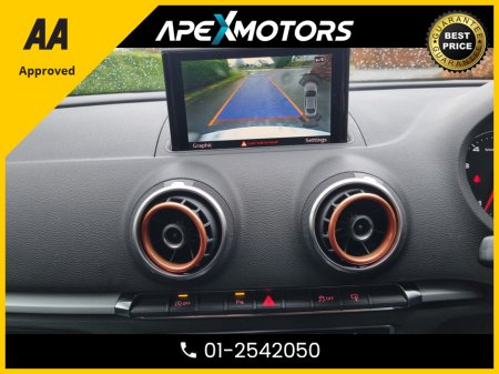 2014 Audi A3 Saloon FINANCE ARRANGED * NEW NCT JAN-27 * IMMACULATE * STAMPED SERVICE HISTORY * AA APPROVED * 101 SAFETY CHECKLIST * AUTOMATIC (DSG) * HEATED SEATS * COLOUR REVERSE CAMERA * LOW KMs * ADAPTIVE CRUISE * CRU €12,449 thumbnail